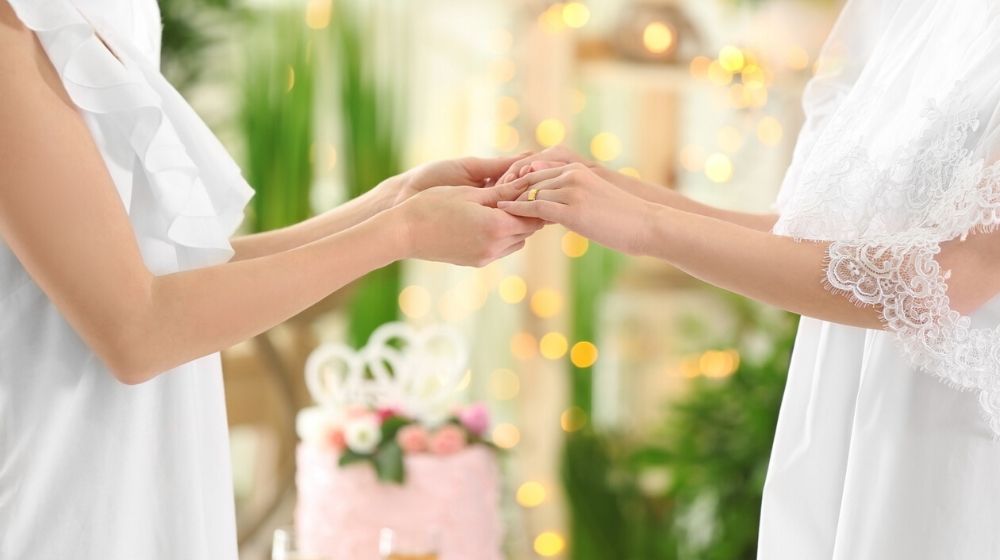 Lesbian getting married | Hallmark Pulls Gay-Themed Wedding Ads After Public Outrage, Then Reinstated it | Featured