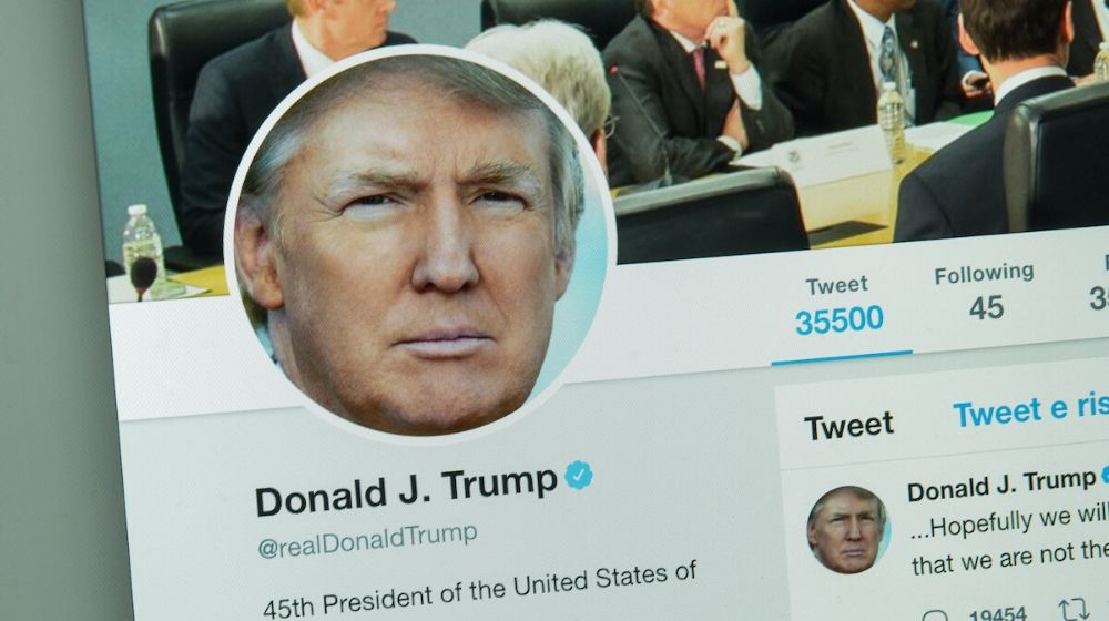 President Donald Trump's twitter page | Trump Sets Presidential Record For Most Tweets in a Day | Featured