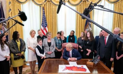 President Trump listens to William McLeod | President Trump is Safeguarding the Right to Religious Freedom for Students, Organizations | Featured