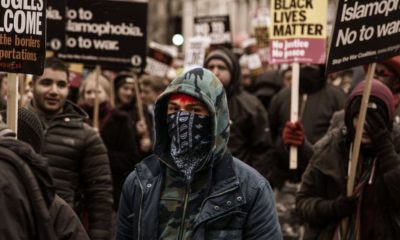 Antifa protestor | Antifa Plans Massive Protests in NY Subways Ending Police Presence | Featured