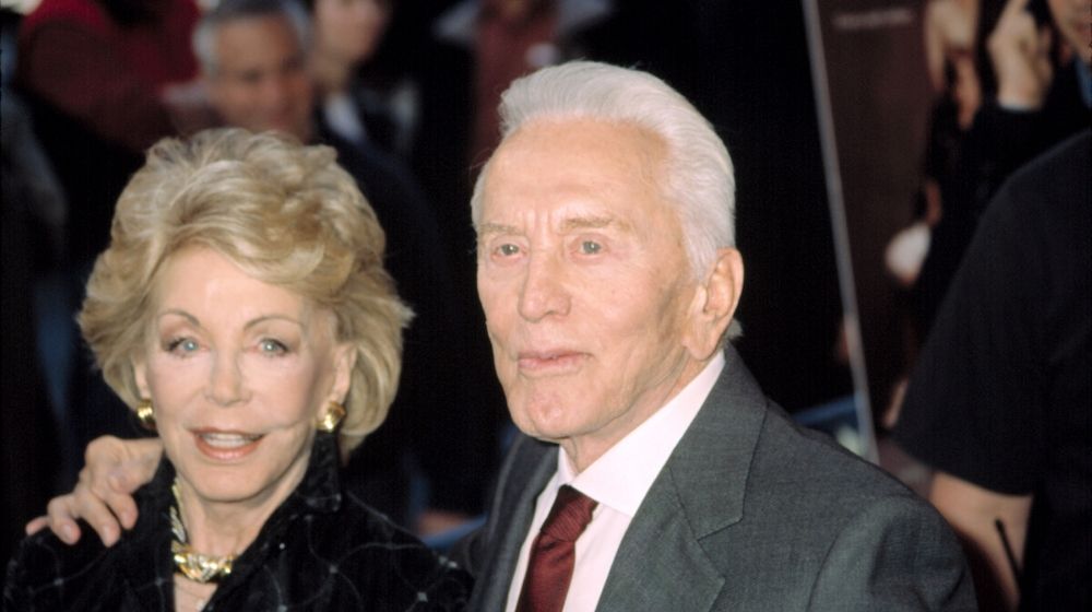 Kirk Douglas with his wife Ann | Ann and Kirk Douglas at premiere of IT RUNS IN THE FAMILY | Featured