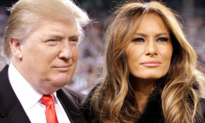 Donald and Melania Trump | Donald Trump and wife Melania Trump before a football game at MetLife Stadium | Featured