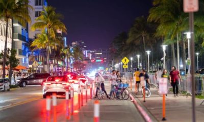 Miami Beach Ocean Drive at night | 5 College Students Come Home From Spring Break With Coronavirus | Featured