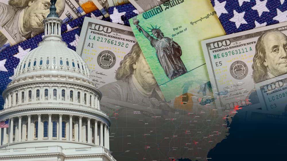 U.S. Capitol with bills | Unemployment Benefits and the Coronavirus Relief Package | Featured