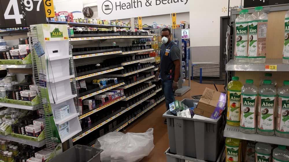 Pharmacy alley with one employee | Missouri Man Licks Walmart Items to Mock the Coronavirus; Faces Criminal Charge | Featured
