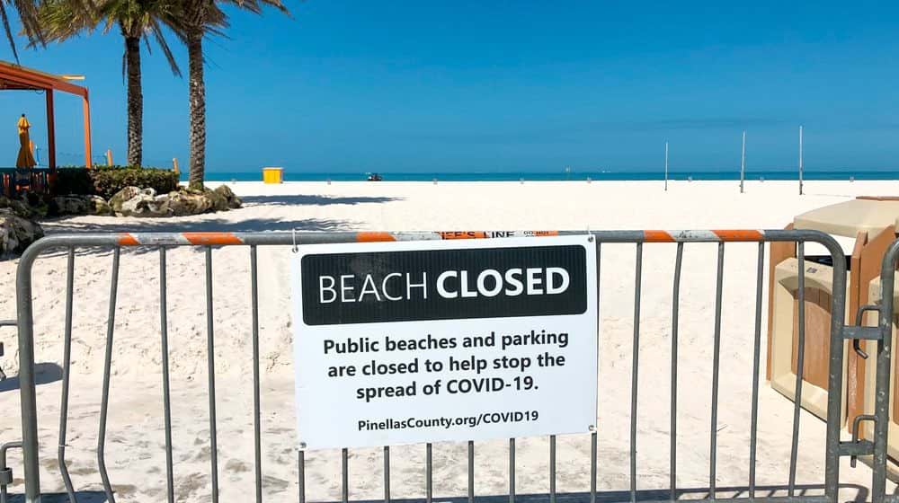 Beach closed due to coronavirus | Is Government Response to Health Crisis Causing Irreversible Damage to Civil Liberties? | Featured