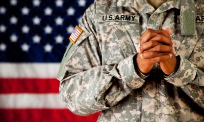A US soldier praying | MRRF Complains About Army Chaplains’ Prayer Videos on Facebook; Claims They Amount to “Illicit Proselytizing” of Christianity | Featured