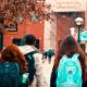 Student with their backpacks | News Show for Kids Launched by Charlotte Pence-Bond to Teach Children About the Coronavirus | Featured
