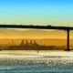 Pacific Ocean Bay Historical Skyline Landscape View of Coronado Bridge | San Diego Police Officer Rescues 2-Year-Old Twins After Dad Drives Off Cliff | Featured