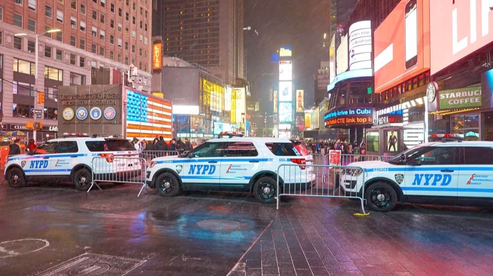 NYPD Cars in Manhattan at Night | NYPD Officers Taken to Hospital After Drinking Milkshakes with Unfamiliar Taste; Later Determined No Criminality | Featured