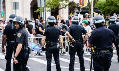 Police and protesters in Manhattan | Head of New York Police Union: “I Am Asking the President to Please Immediately Send Federal Personnel” | Featured