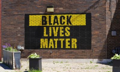 Black Lives Matter Wall Mural in the City Community of Ripon | Black Woman Opposes BLM Movement; Dumps Paint on BLM Murals | Featured