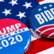 Donald Trump and Joe Biden Pin Badges, Pictured of the USA flag | First US Presidential Debate to be Held on September 29 | Featured