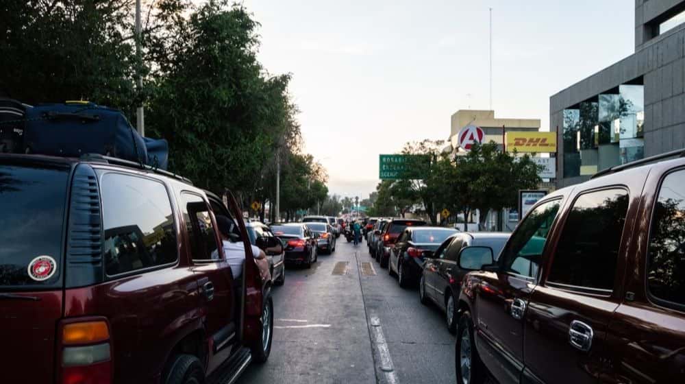 Congesting Traffic in Central Tijuana | COVID-19 Causes Seven-Hour Border Backup Between U.S. & Mexico | Featured