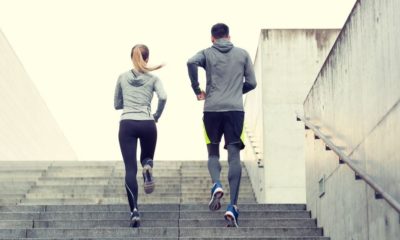Couple Running Upstairs | People Start Bringing Their Workouts Outdoors Amid COVID-19 Pandemic | Featured