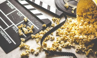 Movie Clapper Board with Popcorn | Boat-In “Floating Cinema” to Arrive in Select U.S. Cities | Featured