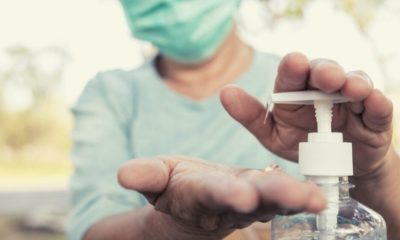 Asian Elderly People Wearing Protective Mask Sanitizing Hands | FDA Warns Consumers About Alcohol-Based Sanitizers That Look Like Food or Drinks | Featured