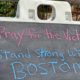 Pray for the Victims as Text near Boylston Street in Boston | Federal Prosecutors Say They Will Seek Death Penalty for Boston Marathon Bomber Dzhokhar Tsarnaev | Featured