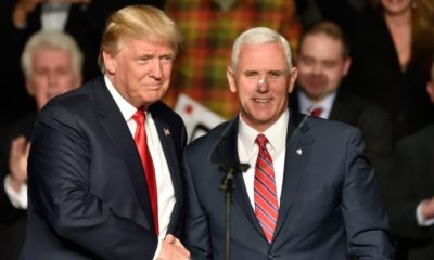 President Donald Trump and Vice President Mike Pence Shake Hands | RNC Sends Trump-Pence Ticket Off and Running | Featured