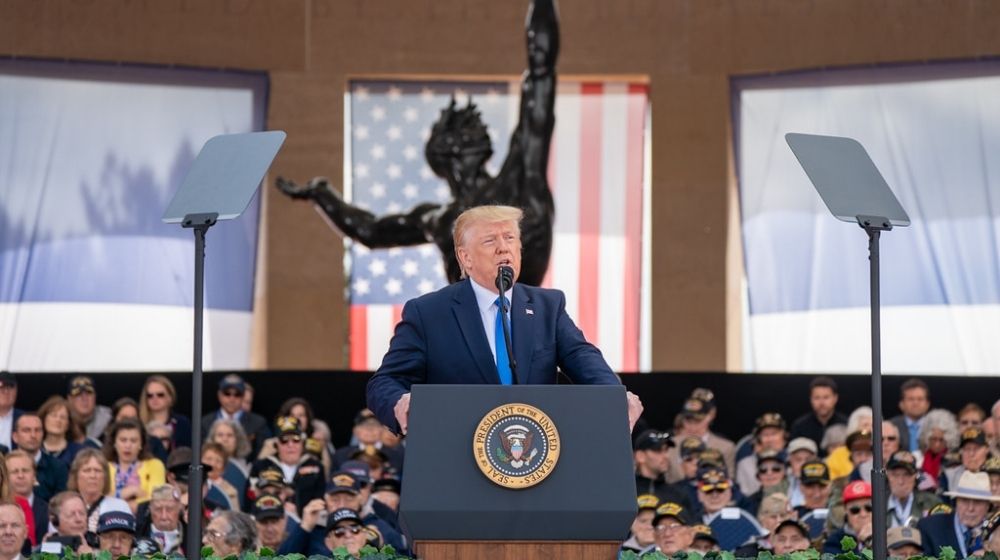 President Donald J. Trump delivers remarks at the 75th Commemoration of D-Day | Radical Left Rioters Attack RNC Attendants | Featured