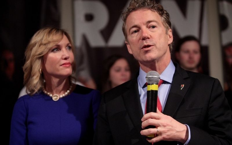 U.S. Senator Rand Paul and his wife, Kelley Paul | Sen. Rand Paul Gets “Attacked by an Angry Mob” After Trump’s Speech at RNC