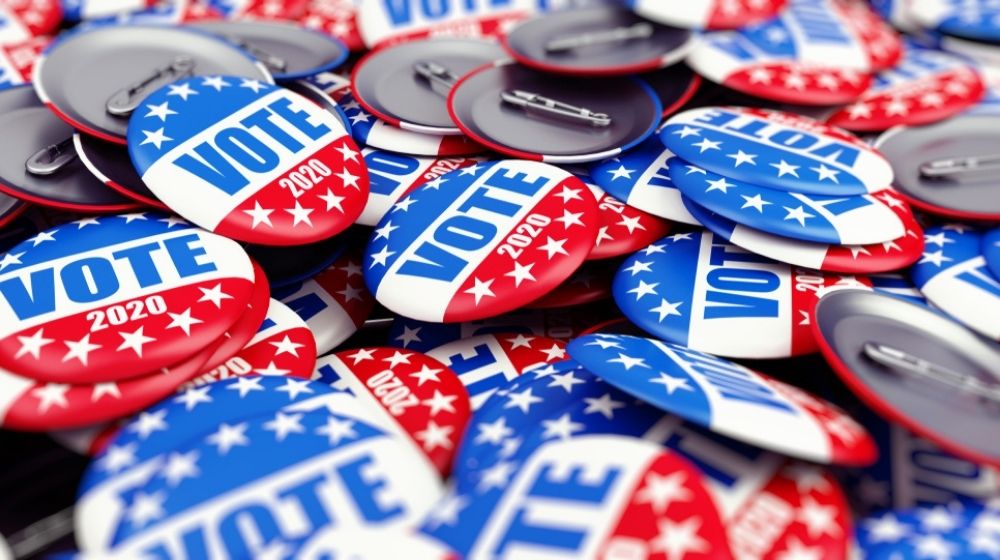 Vote Election Badge Button for 2020 | Dems Bash Trump at Opening Night of Virtual DNC | Featured