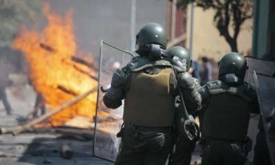 Riot Police During a Student Strike in Santiago, Chile | Gov. Ron DeSantis Proposes New Law on Florida Protesters: “We’ve Seen Disorder and Tumult in Many Cities Across the Country” | Featured