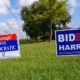 Had Enough? Vote Democratic and Biden Harris Election Signs | Stack of Hay Bales Painted to Support Biden and Harris Goes up in Flames | Featured