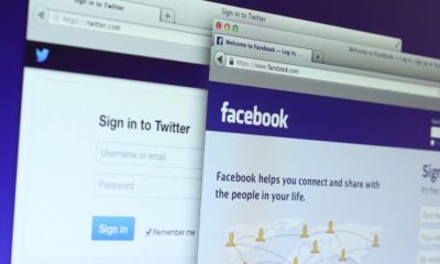 Photo of Facebook and Twitter Homepage on a Monitor Screen | Study Finds That Facebook and Twitter Censored Trump 65 Times Since May 2018 | Featured