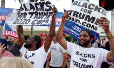 African American Protesters Outside the Democratic Presidential Debate | Black Democrats Vote Trump | Featured
