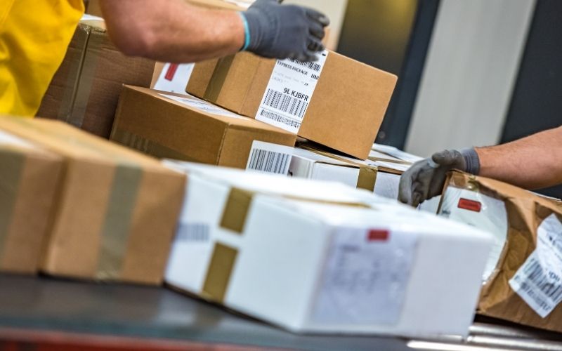 Close-up Photo of Postal Office Workers Handling Packages | Pennsylvania Emerges as Election Fraud Epicenter