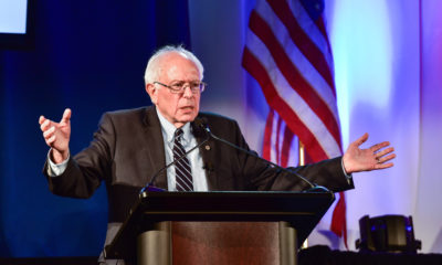 Senator Bernie Sanders speaking at a forum-Sanders Expresses Interest in Becoming Labor Secretary Under Biden Administration-ss-Featured