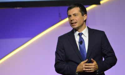 Democratic Presidential Candidate Pete Buttigieg delivers closing remarks at the 110th NAACP convention's-Pete Buttigieg for Transportation Secretary-ss-featured