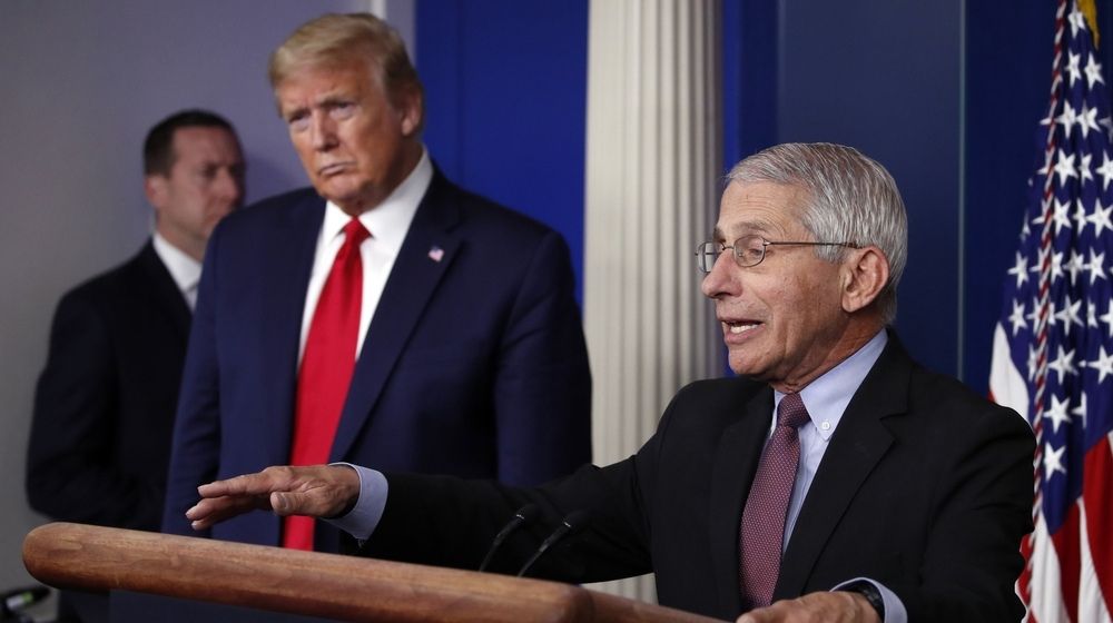 Donald Trump and Anthony Fauci in Washington DC -Dr. Fauci Says Trump, Pence, Biden and Harris Should Get COVID-19 Vaccine-ss-Featured