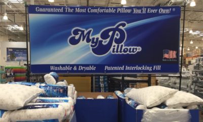 My Pillow, a Twin Cities based company, has a display of pillows at a Costco Warehouse storeMyPillow CEO-ss-featured
