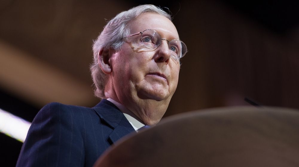 Senator Mitch McConnell-McConnell blocks vote on $2k American Relief Checks-ss-Featured
