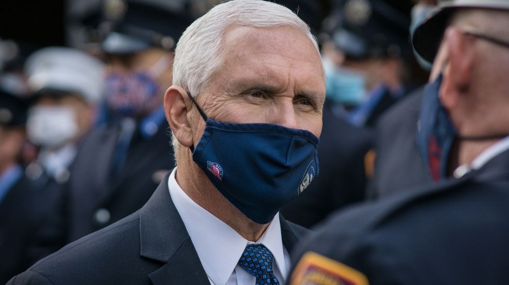 Vice President Mike Pence wearing a face mask-Pence Receives COVID-19 Vaccine In Televised Event-ss-featured