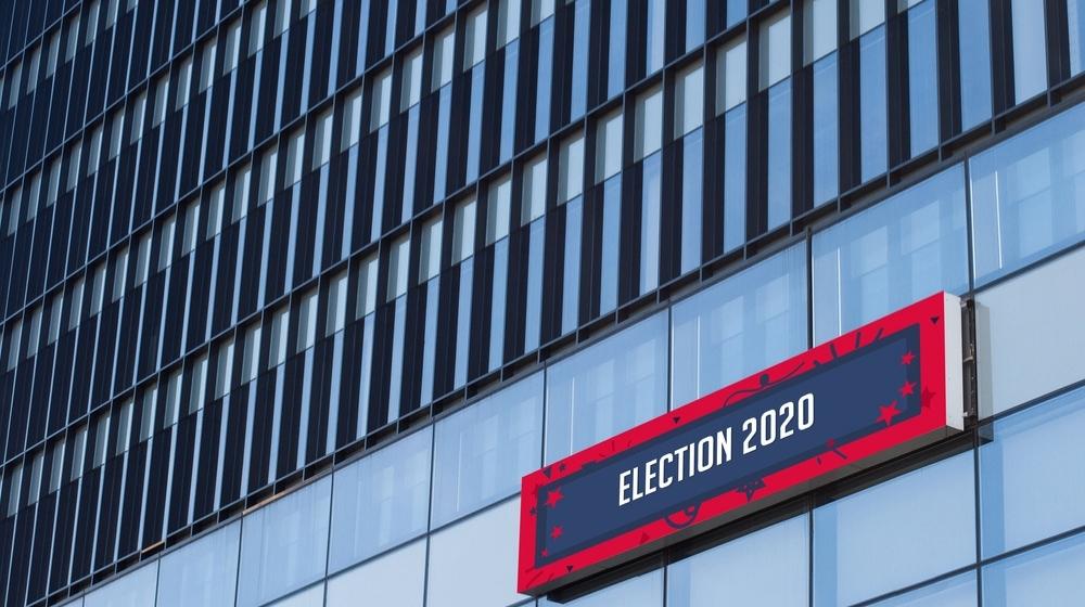 election 2020 sign on the side of a building-US- Barr dismisses need for election special counsel-ss-featured