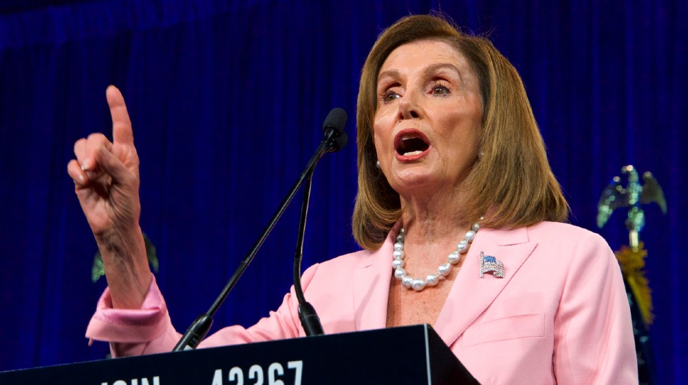 Speaker of the House, Nancy Pelosi, speaking at the Democratic National Convention Summer Meeting in San Francisco-House Speaker Nancy Pelosi-ss-featured