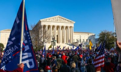 Trump supporters protesting in front of supreme court-U.S. Capitol on LOCKDOWN. Trump Supporters Riot -ss-featured