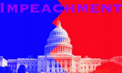 Congress building in Blue and Red, with word Impeachment in Purple-Trump Can Stand Trial-ss-featured
