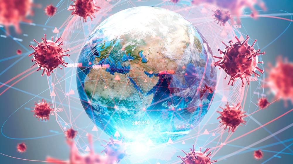 Coronavirus flu ncov over Earth background and its blurry hologram-Return to Normal From Coronavirus-ss-featured