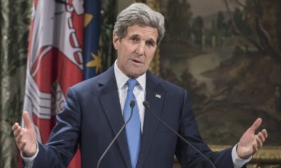 United States Secretary John Kerry when he came to Paris to pay tribute to the victims of terrorist attack against charlie hebdo-John Kerry Took A Private Jet-ss-featured