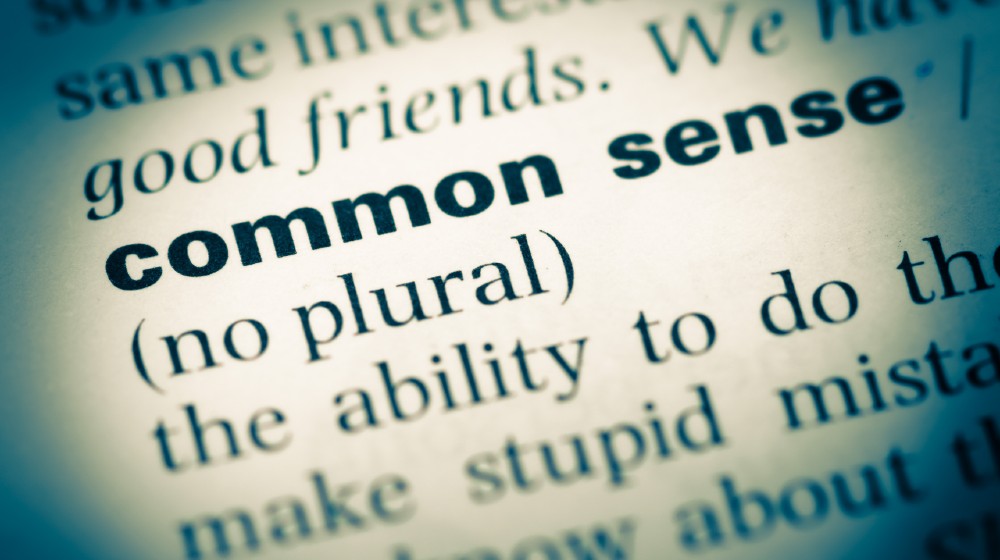 Close up of old English dictionary page with word common sense | Wouldn't It Be Nice?: 6 Needed Common Sense Priorities | featured