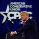 Former President Donald Trump at CPAC 2020-Liberal Company That Has Worked With Biden Responsible for "Nazi Rune" CPAC Stage-ss-Featured