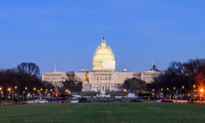 Illuminated Capitol Building at Night in Washington DC. The Congress of the United States of America-filibuster-ss-featured