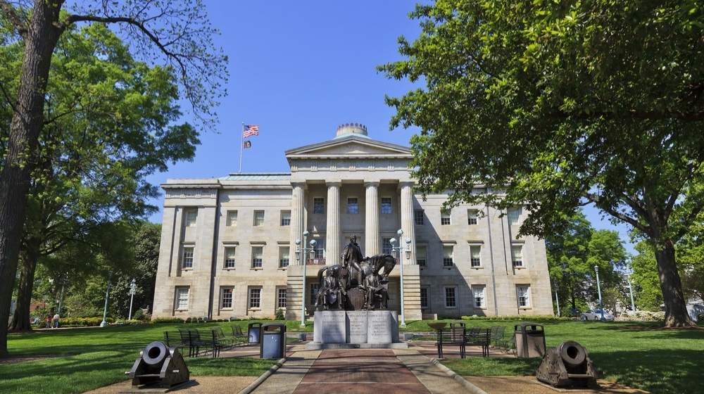 North Carolina Capitol building-North Carolina Introduce Bill to Ban Biological Males from Women's Sports-ss-Featured