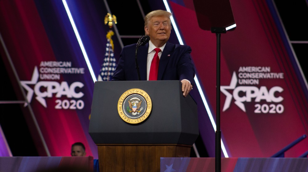 President Donald John Trump Speaking to Attendees at CPAC 2020-America Last-ss-featured