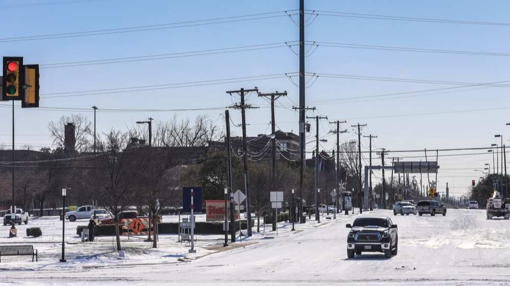 Snow Blankets Road in Dallas, Texas-Texas Electricity Provider Brazos Files Chapter 11 Bankruptcy after Winter Storm Disaster-ss-Featured