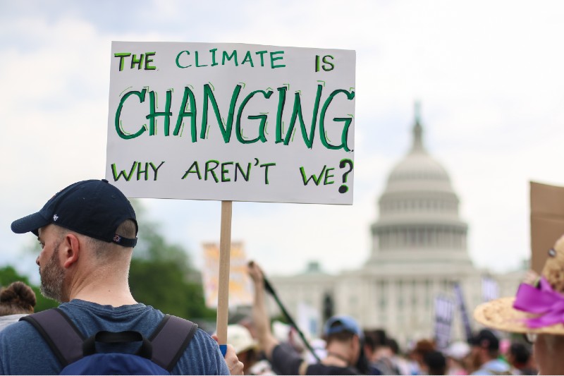 Thousands of people attend the People's Climate March to stand up against climate change-Denying-ss